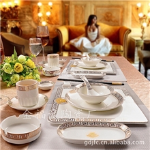 酒店餐具摆台套装用品批发正品牛排盘/陶瓷盘/西餐菜盘/餐具碟