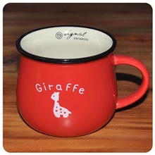 牛奶杯大号陶瓷创意ZAKKA早餐杯爆款复古搪瓷杯8款混装