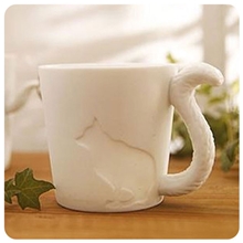 外贸日韩创意动物陶瓷马克杯咖啡陶瓷水杯子浮雕杯批发定做