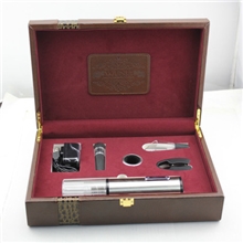 尚为酒具电动开瓶器皮盒8件套装红酒开瓶器新款电动开瓶器