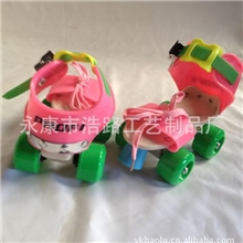 厂家直销批发儿童可伸缩四轮旱冰鞋溜冰鞋双排旱冰鞋轮滑鞋