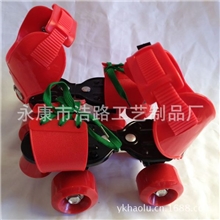 直销大人大码金属支架可调节四轮旱冰鞋溜冰鞋双排轮轮滑鞋儿童