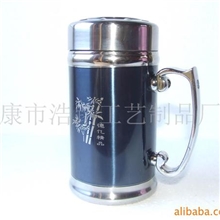 供应出口办公杯绅士杯双层不锈钢保温杯礼品杯促销杯