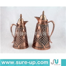 高质量双层玻璃内胆咖啡壶保温壶阿拉伯款厂家直销多款任选