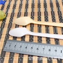 【热销塑料餐具小勺汤勺】厂家供应环保一次性刀叉勺Dm2中羹