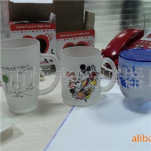 大量供应玻璃马克杯广告玻璃杯磨砂玻璃杯质优价廉