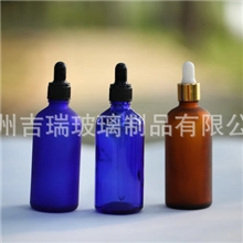 厂家直销茶色精油瓶蓝色精油瓶密封性强硬质性强成套销售