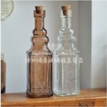 许愿瓶zakka复古软木塞玻璃瓶漂流瓶创意杂货透明玻璃4款可选