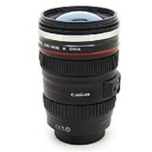 创意六代佳能镜头杯不锈钢内胆耐高温防漏咖啡杯创意礼品广告杯