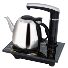 智能控温二合一套装自动上水电热水壶不锈钢快速壶电茶具批发