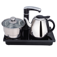 三合一带消毒自动加水电热水壶电茶具套装不锈钢电茶炉快速壶