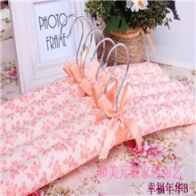 厂家直销布艺衣架海绵衣架布衣撑花布衣架厂布艺厂衣橱专用