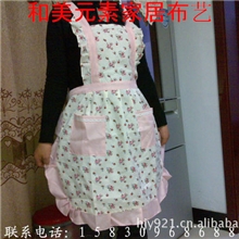 韩版围裙围裙袖套厨房围裙做饭围裙围裙印花围裙涤棉围裙