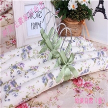 【厂家直销】诚招各地代理商衣橱专用田园风格包布衣架布艺衣架