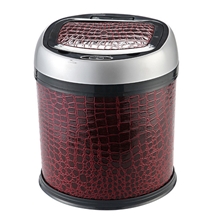 厂家大量供应自动感应垃圾桶/8L/皮革量大从优