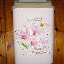 供应彬安064大号翻盖12L垃圾桶