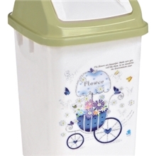 供应089小号方形时尚卡通垃圾桶