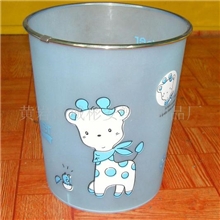 供应032中号8L圆形卡通垃圾桶