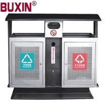 现货供应户外垃圾桶果皮箱分类垃圾箱镀锌垃圾桶净重34公斤