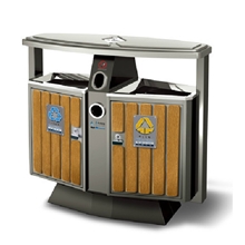 新款户外分类垃圾桶街道环卫果皮箱垃圾箱现货BX-A0048