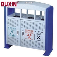 厂家直销户外垃圾桶果皮箱分类垃圾箱镀锌垃圾桶BY-018520