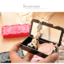 安娜苏蔷薇花眼睫毛首饰盒饰品首饰收纳盒饰品盒戒指盒项链盒子