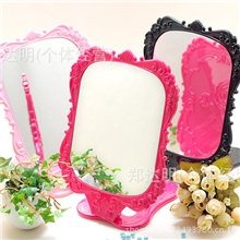 A305安娜苏蔷薇花风格台镜四方折叠魔镜方形台式镜子