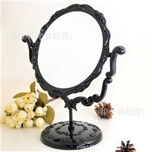 长期供应蔷薇花风格镜子台镜蔷薇花风格旋转台镜黑色粉色