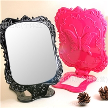 10安娜苏蔷薇花风格台镜四方折叠魔镜方形蝴蝶镜子台式镜子