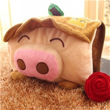 新款绒布水果猪热水袋拆洗卡通暖手宝厂家插手电热水袋暖水袋