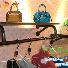 侧挂服装侧挂服装架上墙展示架服装货架衣架