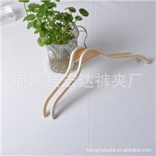 厂家直销服装店用家用皆宜夹板实木衣架鱼片防滑条WJ010