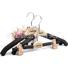 批发供应香槟色防滑组装衣架香槟衣架可丝印logoF026
