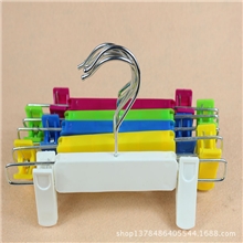 儿童塑料彩色裤架服装店裤夹加厚裤架服装店裤架批发