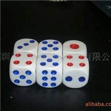 各种规格圆形方角塑料压克力骰子色子