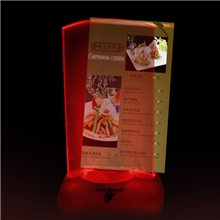 发光透明广告餐厅KTV酒店夜场台卡定制logo灯光任意颜色