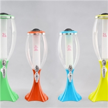 批发F18精锐版啤酒塔多彩扎啤酒炮调酒器LED灯光分酒器