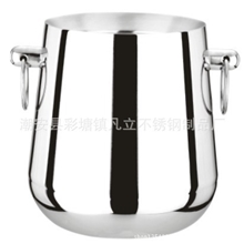 厂家供应精美不锈钢英式香槟桶，双层保温香槟桶，酒店用品