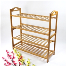 厂家直销优质楠竹鞋架四层鞋架实木置物架