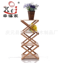 专业供应外形美观大方折叠花架置物架可伸缩置物架