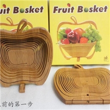 竹制工艺品竹制折叠水果蓝/竹制家居用品/竹制品