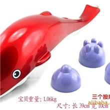 批发大海豚电动按摩棒红外按摩锤健康商务礼品特供