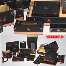 贺绅皮具酒店用品厂文具盒服务指南酒店客房用品盒