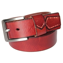 贺绅皮具2013款男士皮带针扣进口牛皮头层黄牛皮复古休闲真皮