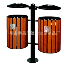 127供应K-010公园圆形垃圾桶环保垃圾桶户外垃圾桶木制垃圾桶