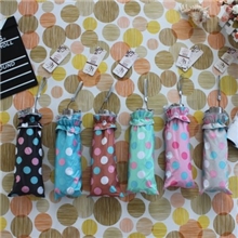 供应批发57cm*8k三折银胶圆点皱边雨伞