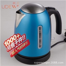炫亮小巧精致百变色欧文品牌不锈钢电热水壶OP-KT12481.2L