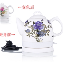 变色陶瓷电热水壶1.0L景德镇陶瓷电热水壶变色壶