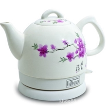 陶瓷电热水壶陶瓷电热壶1.0L水点桃花