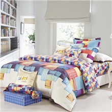 优米家纺床上用品全棉斜纹印花四件套纯棉公主床品床单特价清仓